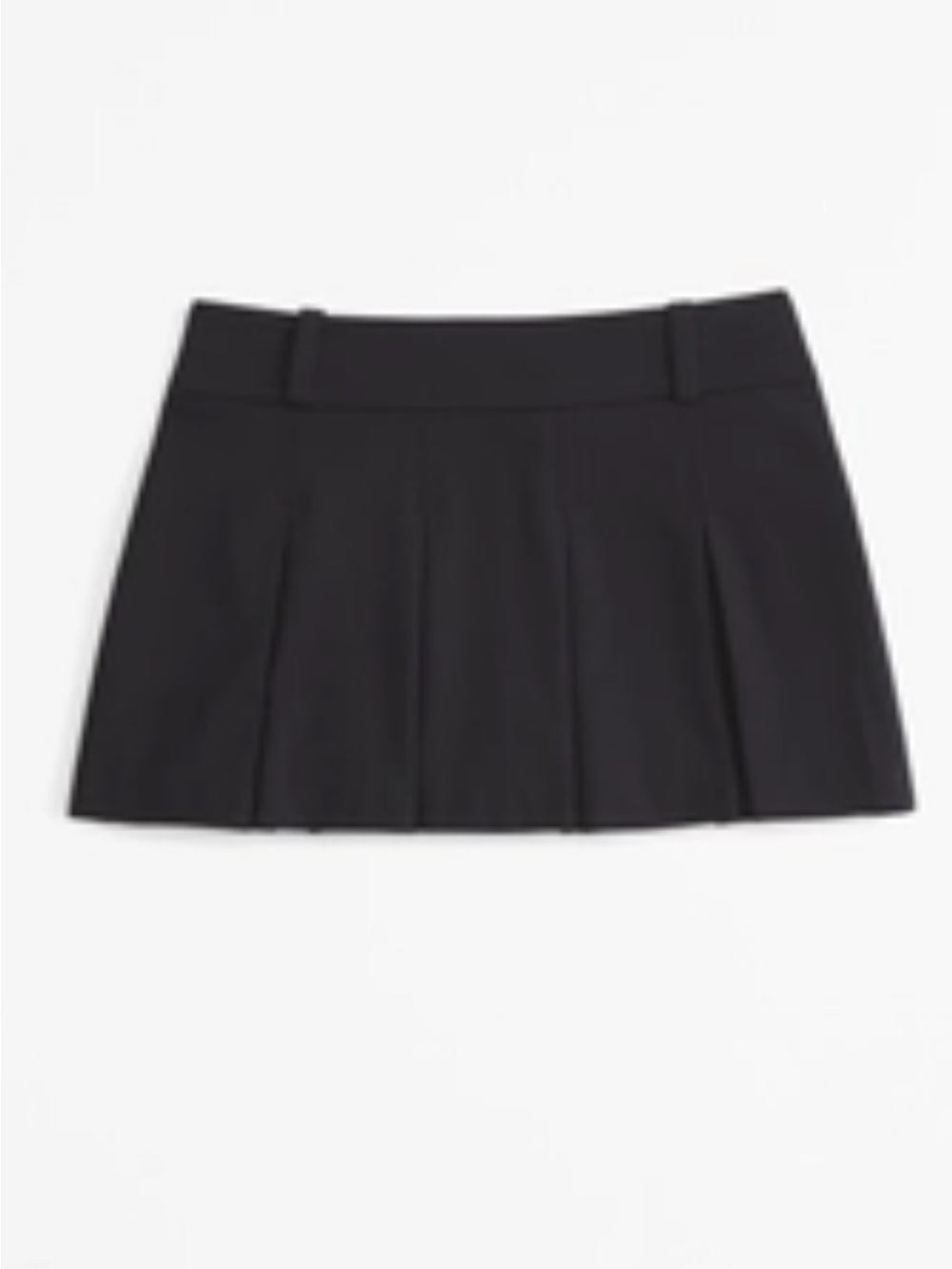 Abercrombie & Fitch Black Pleated Mini Skirt